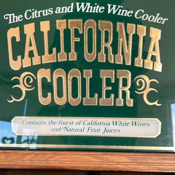 Vintage California Cooler glass bar sign - Picture 3 of 6